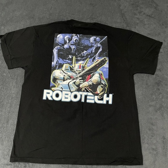 Odm Robotech Super Dimension Fortress Macross Vintage Anime Graphic T-Shirt L - Picture 3 of 6